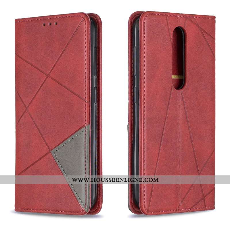 Housse Nokia 4.2 Ornements Suspendus Cuir Business Simple Noir Protection Couleur Unie