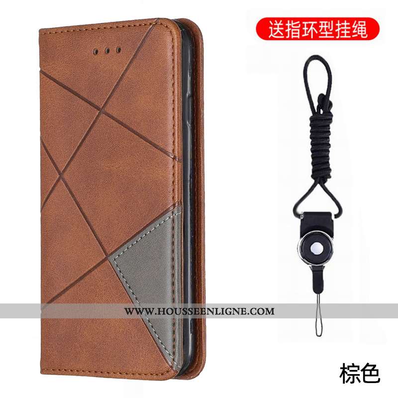 Housse Nokia 4.2 Ornements Suspendus Cuir Business Simple Noir Protection Couleur Unie