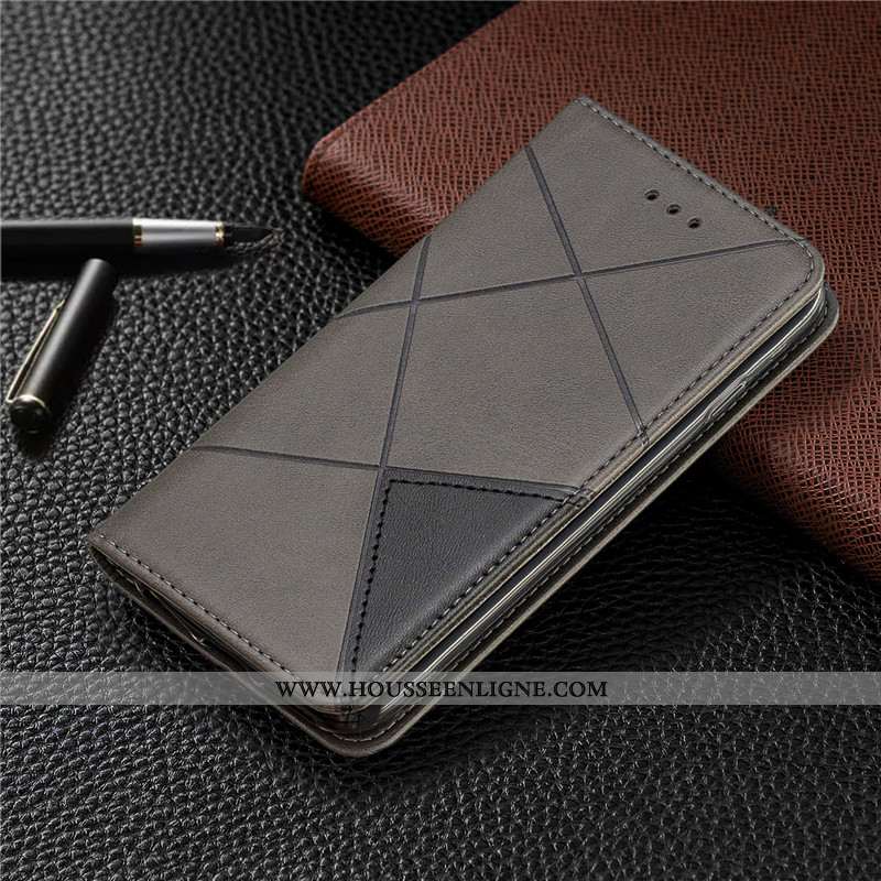 Housse Nokia 4.2 Ornements Suspendus Cuir Business Simple Noir Protection Couleur Unie