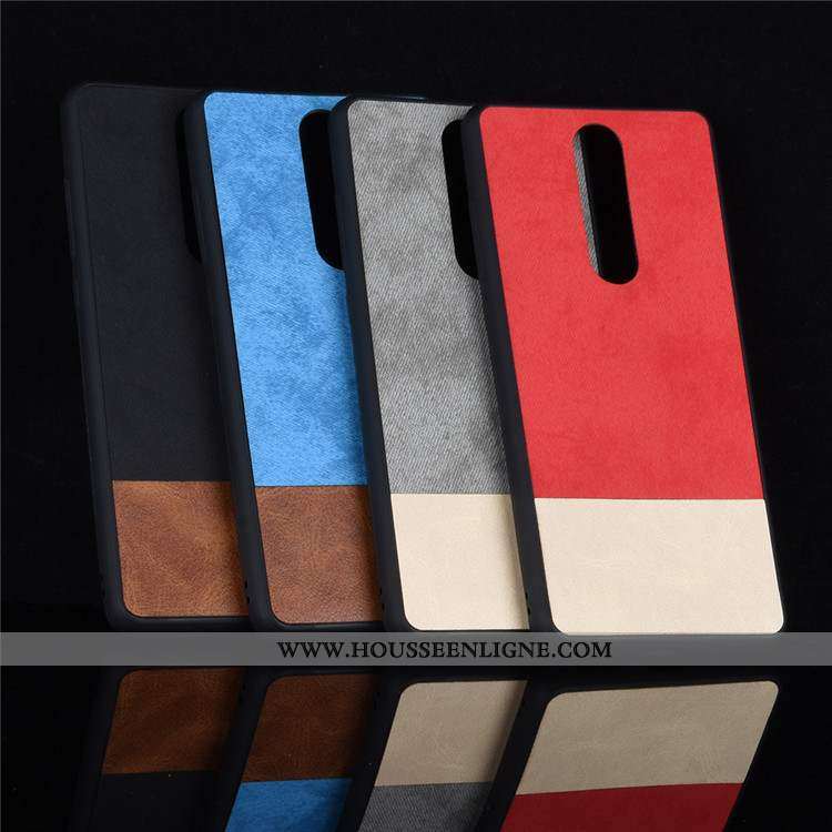 Housse Nokia 5.1 Délavé En Daim Fluide Doux Coque Silicone Incassable Tout Compris Noir