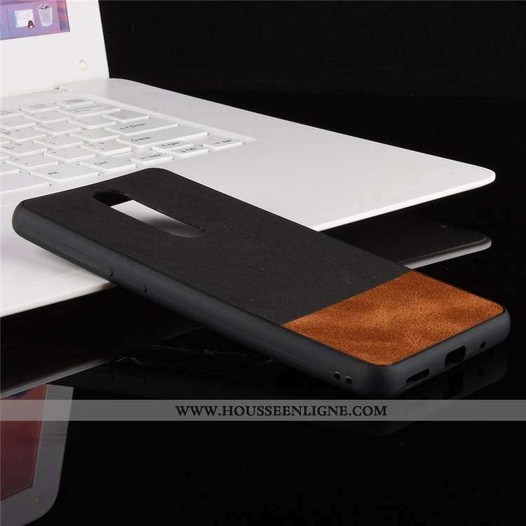 Housse Nokia 5.1 Délavé En Daim Fluide Doux Coque Silicone Incassable Tout Compris Noir