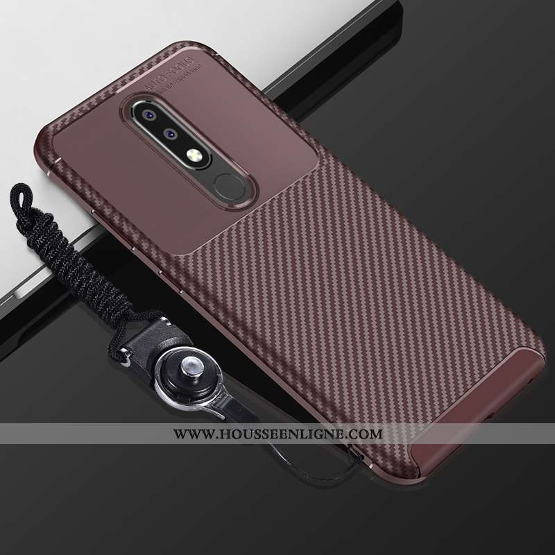 Housse Nokia 5.1 Plus Fluide Doux Silicone Coque Tout Compris Incassable Étui Téléphone Portable Mar