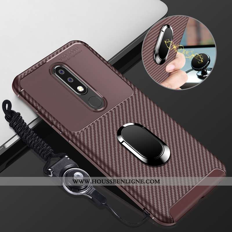 Housse Nokia 5.1 Plus Fluide Doux Silicone Coque Tout Compris Incassable Étui Téléphone Portable Mar