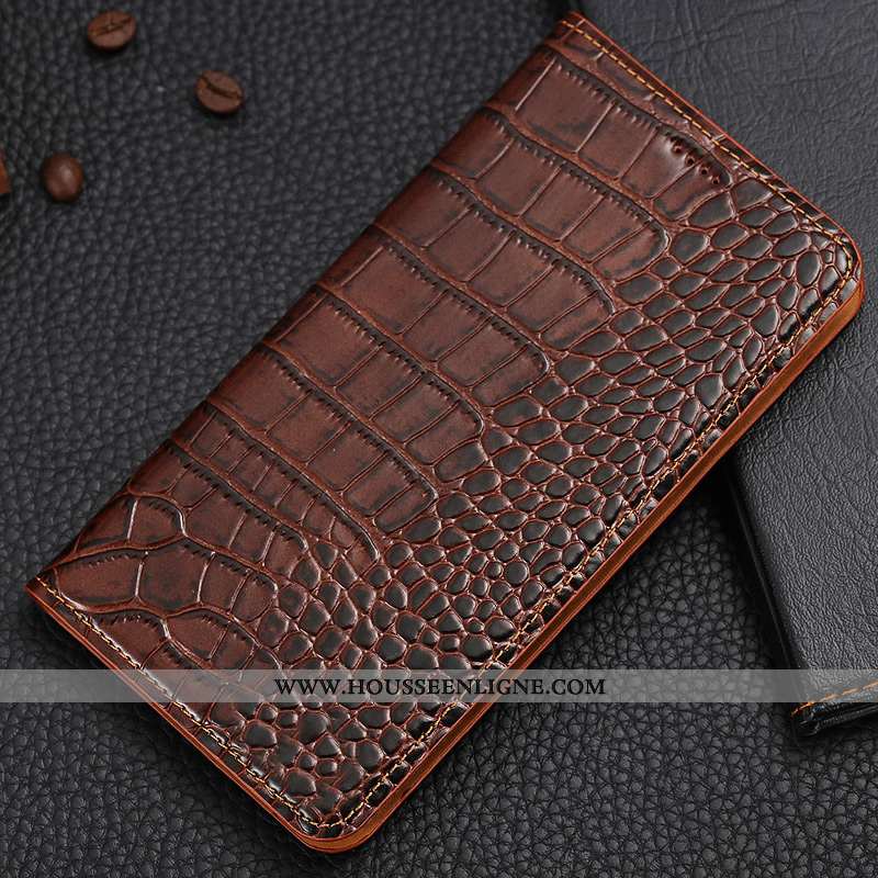 Housse Nokia 5.1 Plus Protection Cuir Véritable Rouge Étui Cuir Nouveau Clamshell
