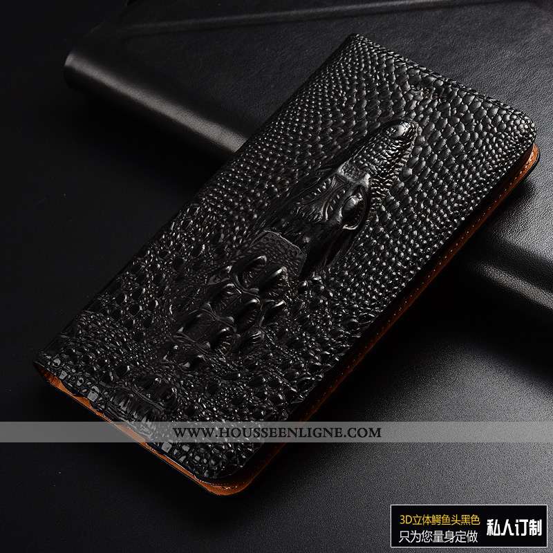 Housse Nokia 5.1 Plus Protection Cuir Véritable Étui Coque Jaune Téléphone Portable
