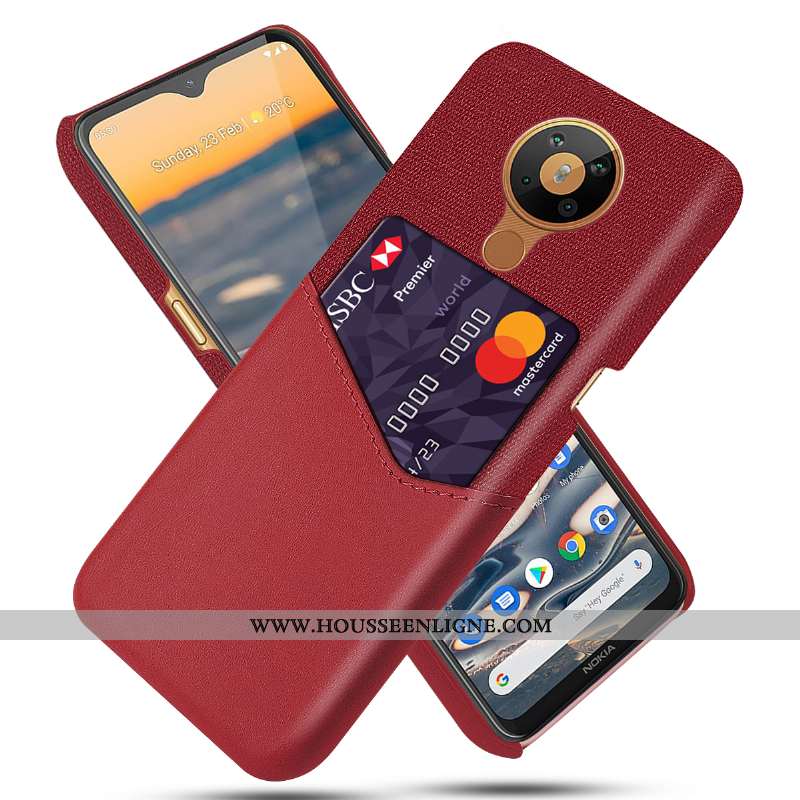 Housse Nokia 5.3 Cuir Protection Qualité Téléphone Portable Étui Noir Carte