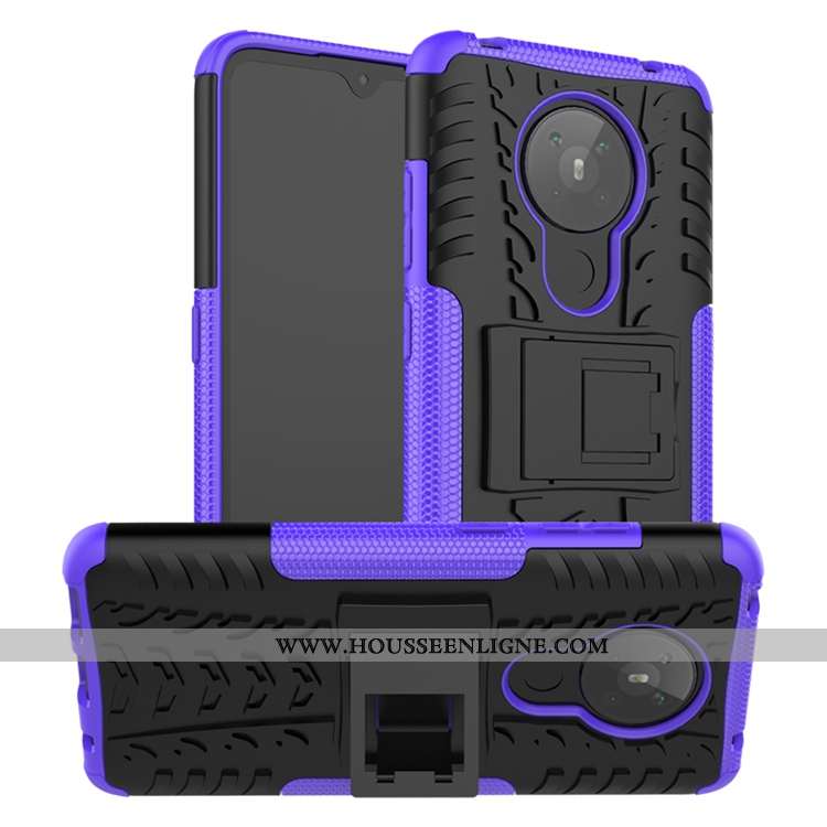 Housse Nokia 5.3 Délavé En Daim Personnalité Silicone Téléphone Portable Coque Tout Compris Orange