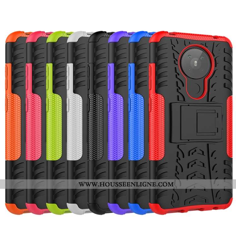 Housse Nokia 5.3 Délavé En Daim Personnalité Silicone Téléphone Portable Coque Tout Compris Orange