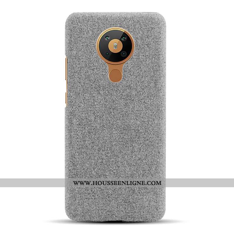 Housse Nokia 5.3 Protection Vin Rouge Étui Tissu Téléphone Portable Coque Bordeaux