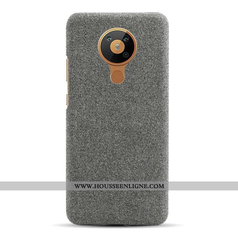 Housse Nokia 5.3 Protection Vin Rouge Étui Tissu Téléphone Portable Coque Bordeaux