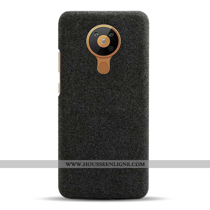 Housse Nokia 5.3 Protection Vin Rouge Étui Tissu Téléphone Portable Coque Bordeaux