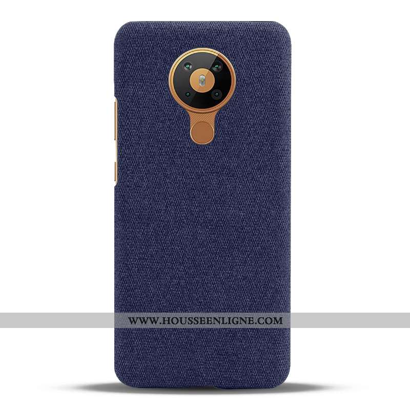 Housse Nokia 5.3 Protection Vin Rouge Étui Tissu Téléphone Portable Coque Bordeaux