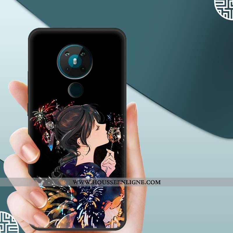 Housse Nokia 5.3 Silicone Mode Incassable Bleu Tendance Protection Téléphone Portable