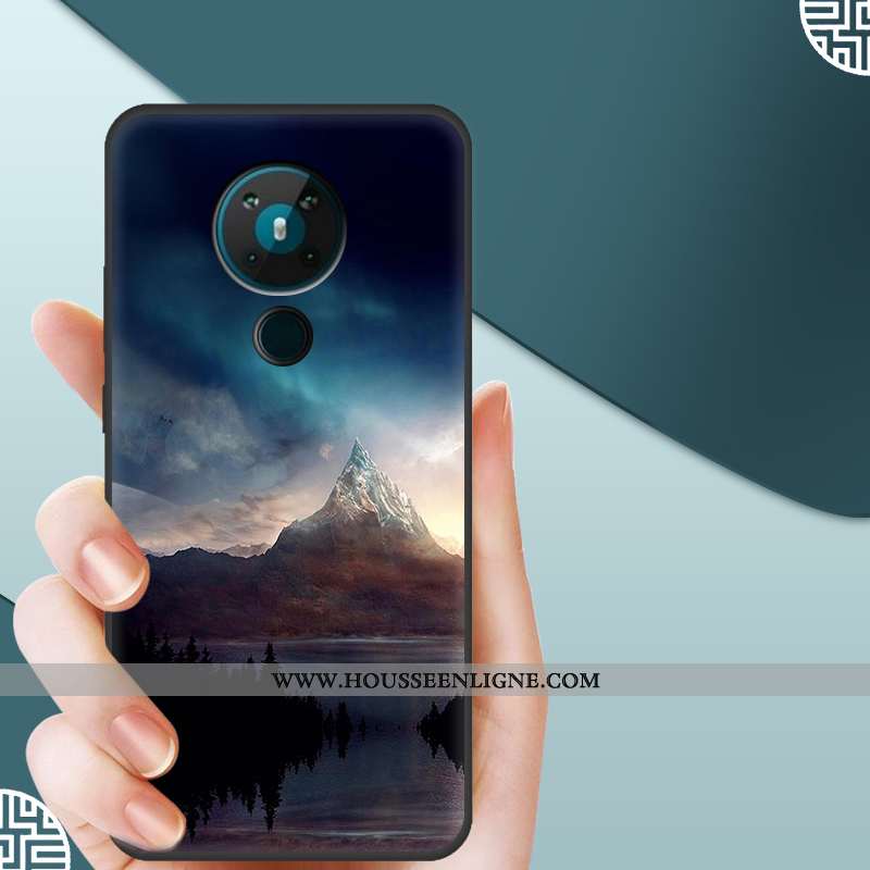 Housse Nokia 5.3 Silicone Mode Incassable Bleu Tendance Protection Téléphone Portable