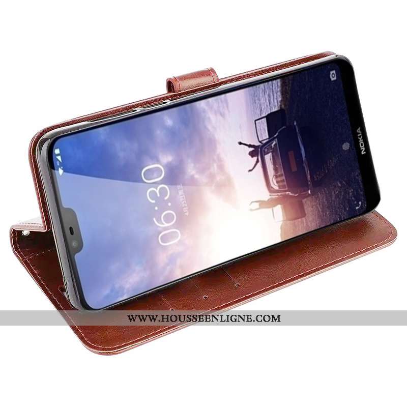 Housse Nokia 6.1 Silicone Protection Cuir Tempérer Tout Compris Coque Carte Bleu