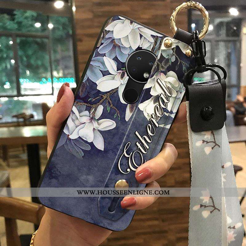 Housse Nokia 6.2 Créatif Fluide Doux Rose Téléphone Portable Ornements Suspendus Support Étui