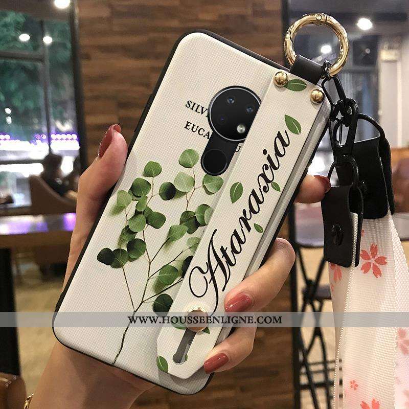 Housse Nokia 6.2 Créatif Fluide Doux Rose Téléphone Portable Ornements Suspendus Support Étui