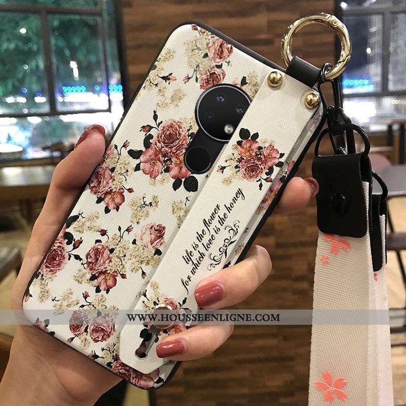 Housse Nokia 6.2 Créatif Fluide Doux Rose Téléphone Portable Ornements Suspendus Support Étui