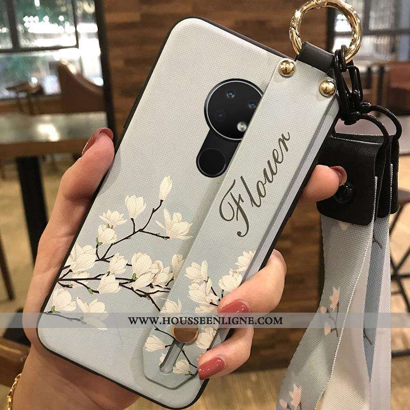 Housse Nokia 6.2 Créatif Fluide Doux Rose Téléphone Portable Ornements Suspendus Support Étui