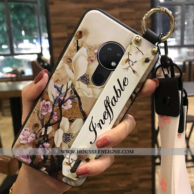 Housse Nokia 6.2 Créatif Fluide Doux Rose Téléphone Portable Ornements Suspendus Support Étui