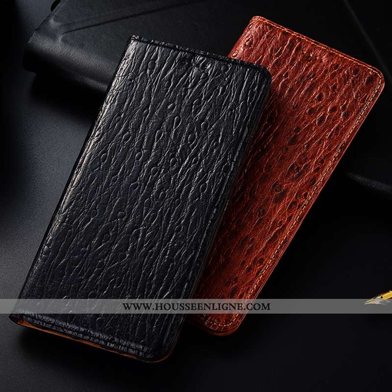 Housse Nokia 6.2 Cuir Véritable Protection Coque Oiseau Étui Téléphone Portable Bleu