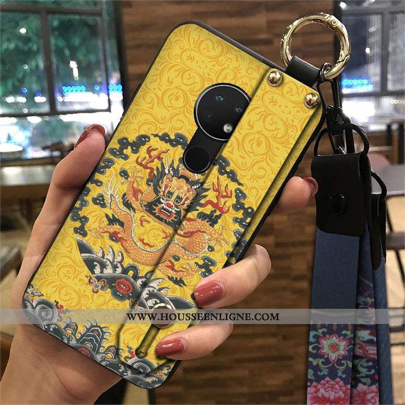 Housse Nokia 6.2 Protection Ornements Suspendus Palais Coque Ethnique Tendance Jaune