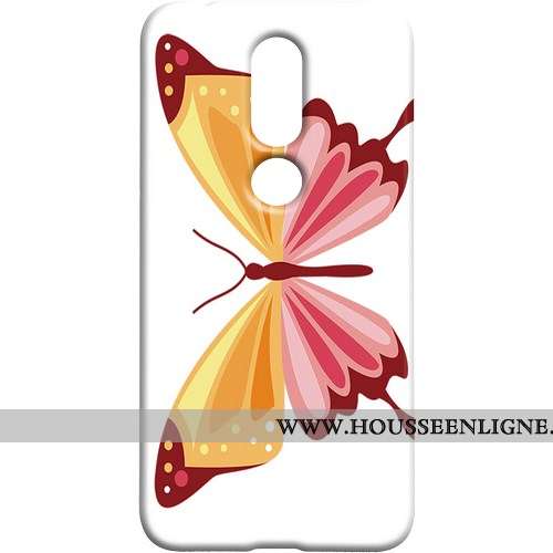 Housse Nokia 7.1 Protection Délavé En Daim Difficile Coque Téléphone Portable Art Rouge