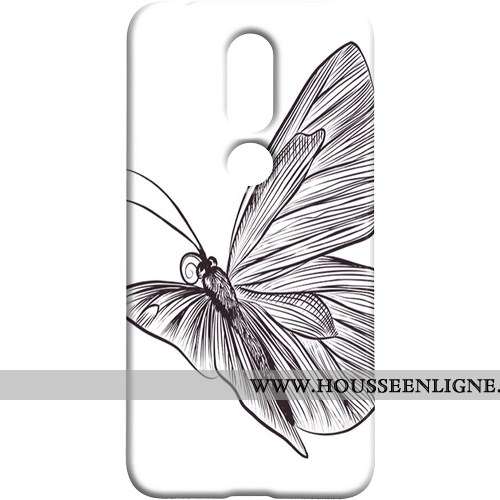 Housse Nokia 7.1 Protection Délavé En Daim Difficile Coque Téléphone Portable Art Rouge