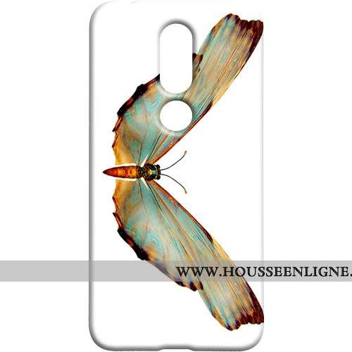 Housse Nokia 7.1 Protection Délavé En Daim Difficile Coque Téléphone Portable Art Rouge