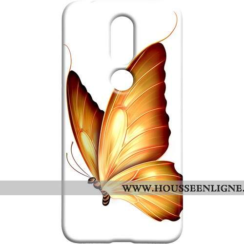 Housse Nokia 7.1 Protection Délavé En Daim Difficile Coque Téléphone Portable Art Rouge