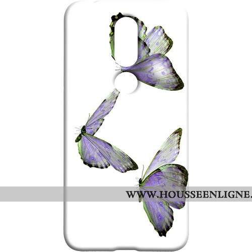 Housse Nokia 7.1 Protection Délavé En Daim Difficile Coque Téléphone Portable Art Rouge