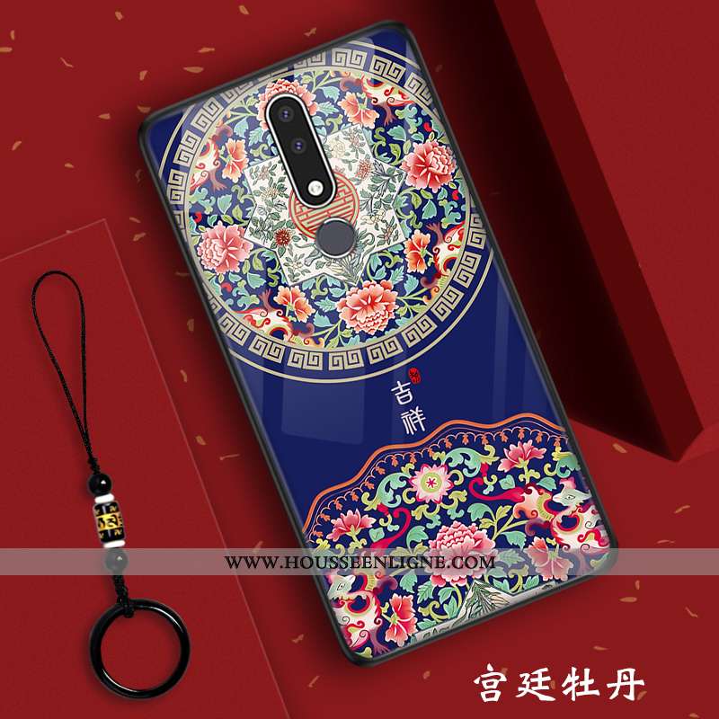 Housse Nokia 7.1 Verre Silicone Rouge Incassable Palais Vent Nouveau