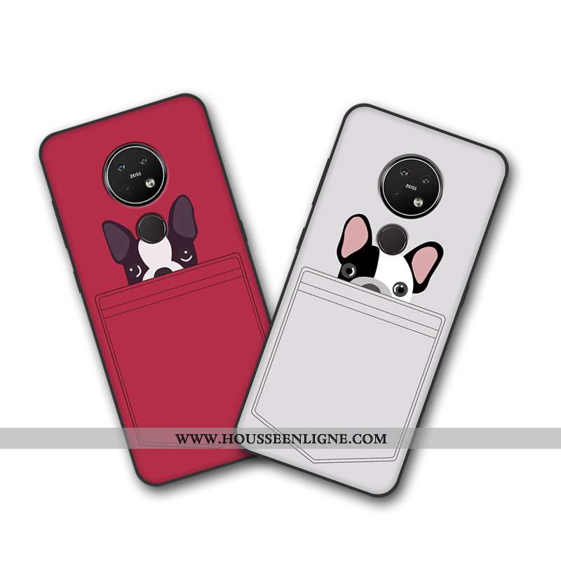 Housse Nokia 7.2 Dessin Animé Tendance Coque Tout Compris Étui Protection Téléphone Portable Beige