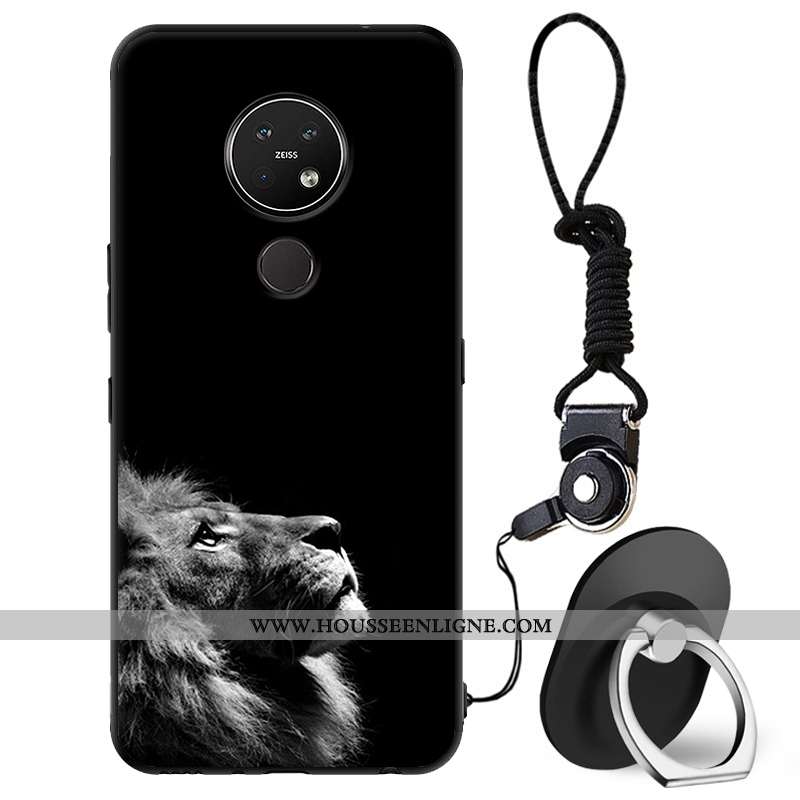 Housse Nokia 7.2 Dessin Animé Tendance Coque Tout Compris Étui Protection Téléphone Portable Beige