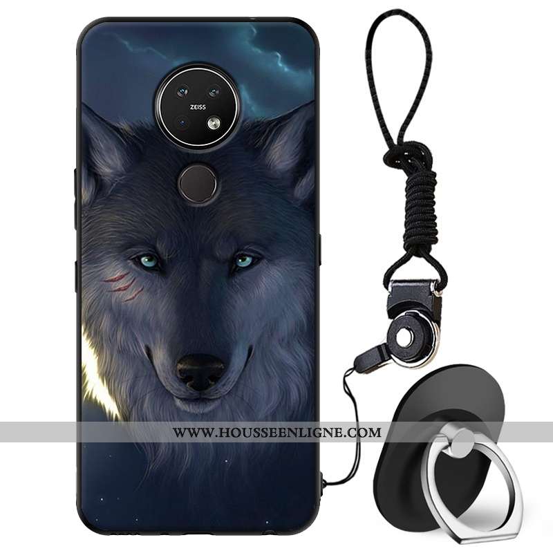 Housse Nokia 7.2 Dessin Animé Tendance Coque Tout Compris Étui Protection Téléphone Portable Beige