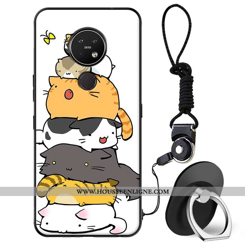 Housse Nokia 7.2 Dessin Animé Tendance Coque Tout Compris Étui Protection Téléphone Portable Beige