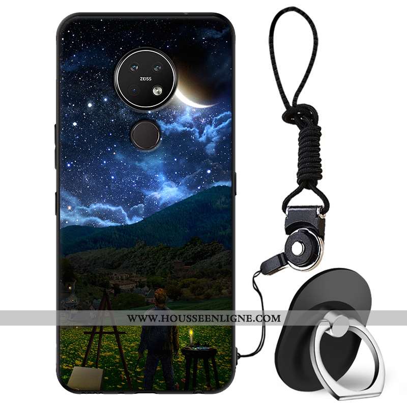 Housse Nokia 7.2 Dessin Animé Tendance Coque Tout Compris Étui Protection Téléphone Portable Beige
