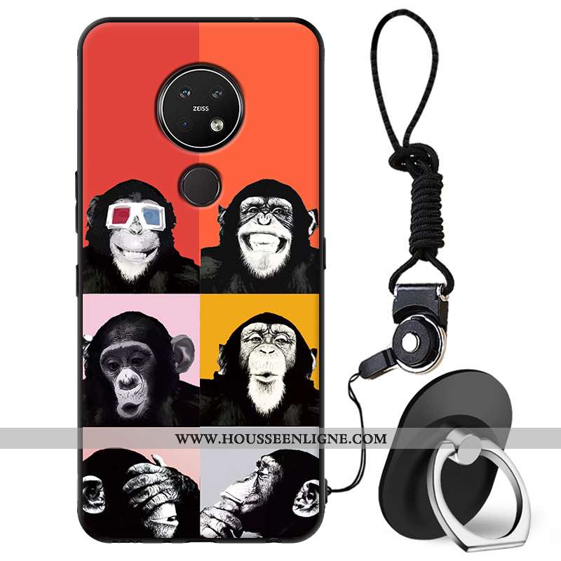 Housse Nokia 7.2 Dessin Animé Tendance Coque Tout Compris Étui Protection Téléphone Portable Beige