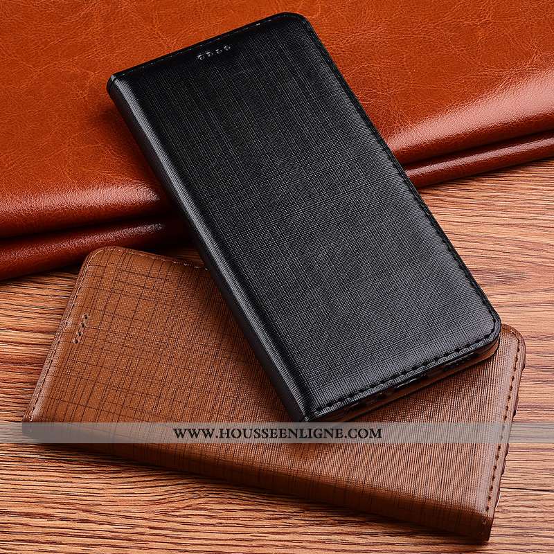 Housse Nokia 7.2 Fluide Doux Protection Incassable Noir Tout Compris Cuir Cuir Véritable
