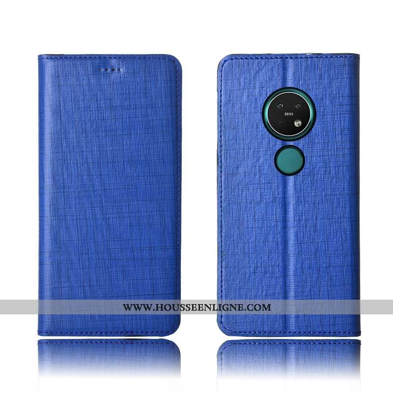 Housse Nokia 7.2 Fluide Doux Protection Incassable Noir Tout Compris Cuir Cuir Véritable