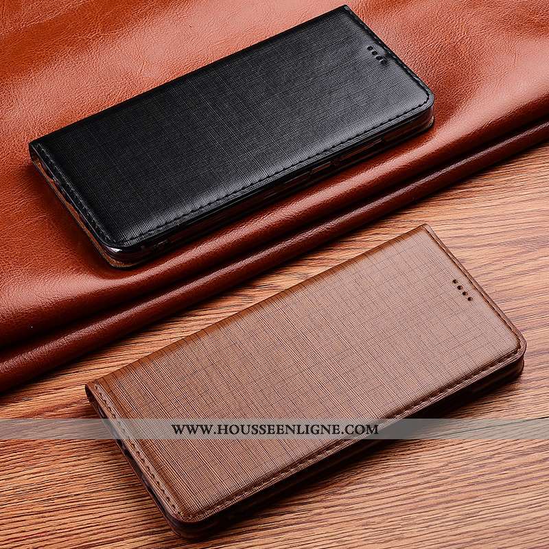 Housse Nokia 7.2 Fluide Doux Protection Incassable Noir Tout Compris Cuir Cuir Véritable