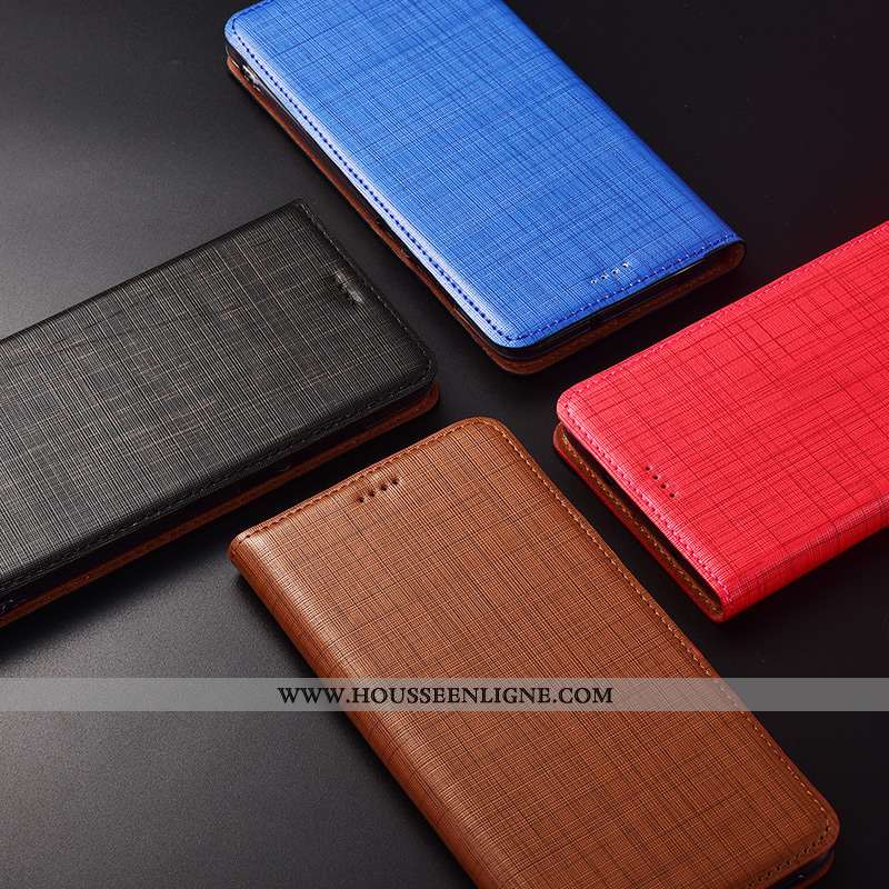Housse Nokia 7.2 Fluide Doux Protection Incassable Noir Tout Compris Cuir Cuir Véritable