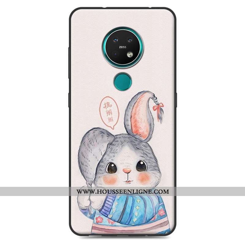 Housse Nokia 7.2 Protection Délavé En Daim Coque Étui Téléphone Portable Fluide Doux Dessin Animé Be