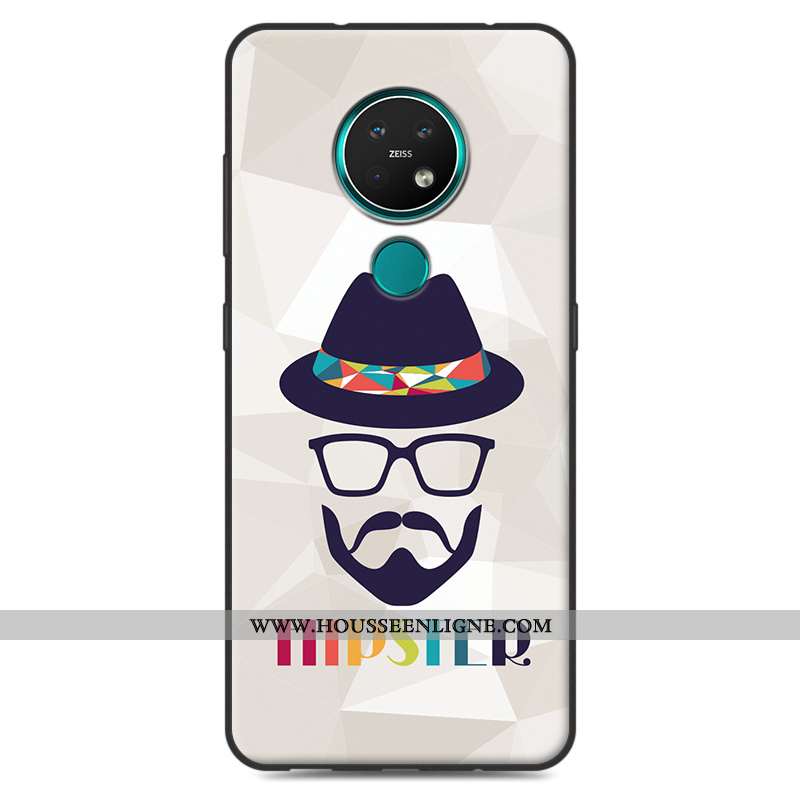 Housse Nokia 7.2 Protection Délavé En Daim Coque Étui Téléphone Portable Fluide Doux Dessin Animé Be