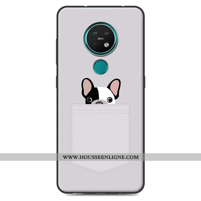 Housse Nokia 7.2 Protection Délavé En Daim Coque Étui Téléphone Portable Fluide Doux Dessin Animé Be