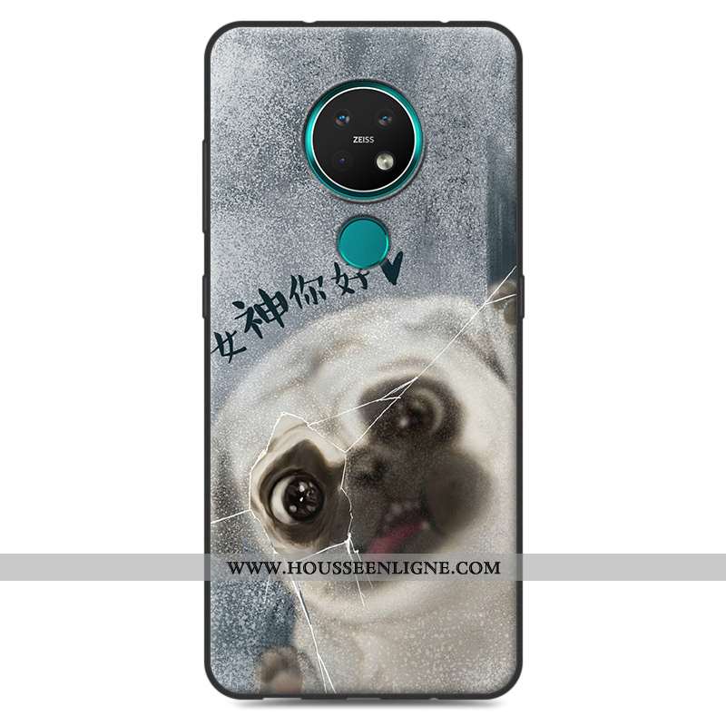 Housse Nokia 7.2 Protection Délavé En Daim Coque Étui Téléphone Portable Fluide Doux Dessin Animé Be