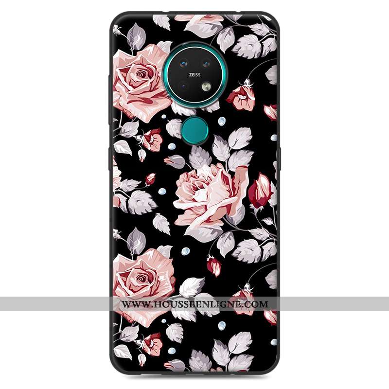Housse Nokia 7.2 Protection Délavé En Daim Coque Étui Téléphone Portable Fluide Doux Dessin Animé Be