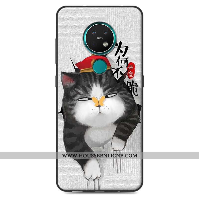 Housse Nokia 7.2 Protection Délavé En Daim Coque Étui Téléphone Portable Fluide Doux Dessin Animé Be