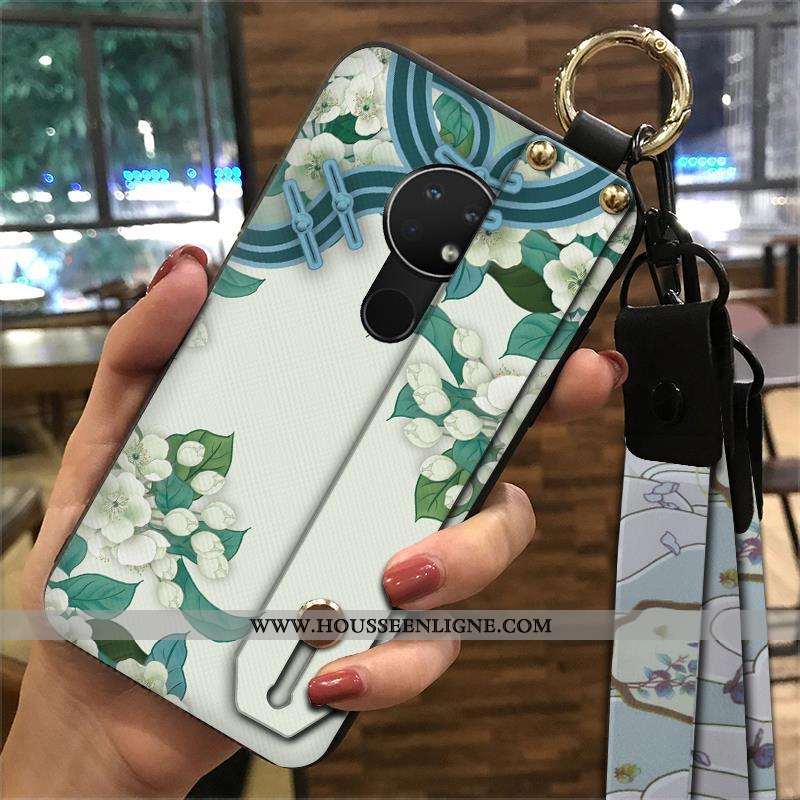 Housse Nokia 7.2 Protection Ornements Suspendus Vent Palais Support Tendance Ethnique Rose