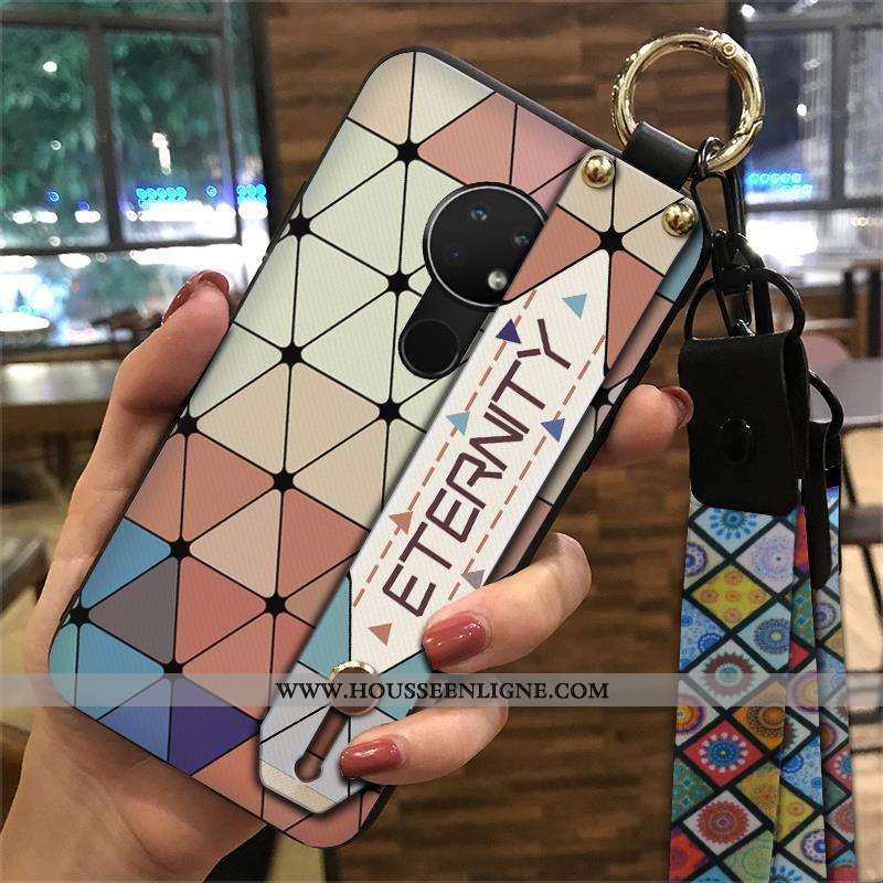 Housse Nokia 7.2 Protection Ornements Suspendus Vent Palais Support Tendance Ethnique Rose